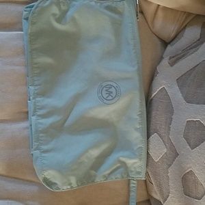 Michael Kors makeup bag in mint seafoam green